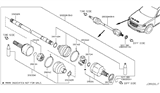 Diagram for 2004 Infiniti FX45 Axle Shaft - 39204-CG050