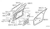 Diagram for Infiniti Door Hinge - 80401-AG00A