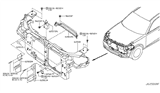 Diagram for Infiniti Radiator Support - 62500-CG000