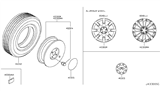 Diagram for 2005 Infiniti FX35 Spare Wheel - 40300-CL72J