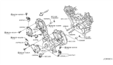 Diagram for Infiniti FX45 Timing Cover - 13041-AR000