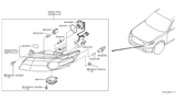 Diagram for 2003 Infiniti FX35 Headlight - 26025-CG000