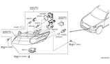 Diagram for Infiniti FX45 Headlight - 26010-CG01A
