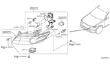 Diagram for Infiniti FX35 Light Socket - 26038-CG000