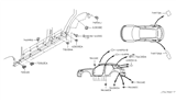 Diagram for Infiniti FX45 Body Mount Hole Plug - 74899-25A00