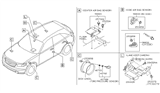 Diagram for 2006 Infiniti FX45 Air Bag Sensor - 98820-CG725