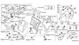 Diagram for Infiniti FX45 Armrest - 88702-CG100