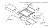 Diagram for Infiniti Sunroof Cable - 91355-CA010
