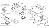 Diagram for 2007 Infiniti FX35 Cup Holder - 68430-CL75A