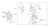 Diagram for 2007 Infiniti FX45 Brake Master Cylinder - 46010-CL70A