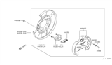 Diagram for Infiniti FX35 Parking Brake Shoe - 44060-WL00J