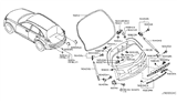 Diagram for Infiniti I30 Body Mount Hole Plug - 60895-50M00