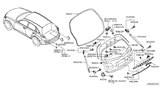 Diagram for 1990 Infiniti M30 Body Mount Hole Plug - 60895-50M00