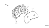 Diagram for 2010 Infiniti G37 Instrument Cluster - 24820-JJ51C