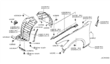 Diagram for Infiniti Fender - F3100-JL0MA