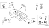 Diagram for 2015 Infiniti Q60 Ignition Lock Cylinder - 99810-3LW0A