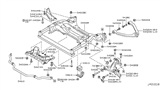 Diagram for 2010 Infiniti G37 Front Cross-Member - 54401-JK00B