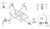 Diagram for 2015 Infiniti Q60 Trunk Lock Cylinder - H4660-JJ50A