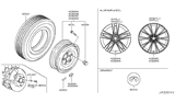 Diagram for 2014 Infiniti Q60 Lug Nuts - 40224-JK00A