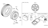 Diagram for 2013 Infiniti M56 Spare Wheel - 40300-JK00B