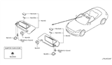 Diagram for Infiniti Sun Visor - 96401-JJ51A
