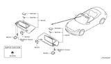 Diagram for Infiniti Q60 Sun Visor - 96401-JJ51A