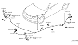 Diagram for 2012 Infiniti G37 Hood Latch - 65601-JL60B