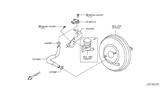 Diagram for Infiniti G37 Brake Booster Vacuum Hose - 22320-EY00A