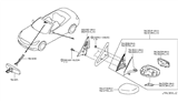 Diagram for 2010 Infiniti G37 Mirror Cover - K6373-JL00A