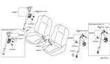 Diagram for Infiniti Q60 Seat Belt - 86884-JJ62B