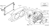 Diagram for Infiniti FX50 Radiator fan - 21481-JK000