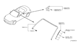 Diagram for 2009 Infiniti G37 Weather Strip - 76860-JJ50A