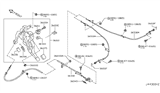 Diagram for 2008 Infiniti G37 Parking Brake Cable - 36530-JL00A