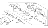 Diagram for Infiniti M35 Axle Shaft - 39601-EG00A
