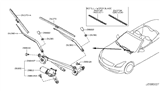 Diagram for Infiniti Wiper Blade - 28890-JK65C