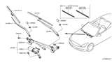 Diagram for 2015 Infiniti Q60 Wiper Blade - 28890-JK65B