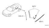 Diagram for Infiniti Weather Strip - 83331-JJ50A