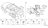 Diagram for 2010 Infiniti G37 Body Mount Hole Plug - 80840-4M410