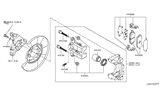 Diagram for 2011 Infiniti G37 Brake Pad Set - D4M60-EG50C