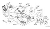 Diagram for Infiniti Q60 Cup Holder - 68430-1NF2A