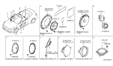 Diagram for Infiniti Q60 Car Speakers - 28149-JK20A