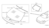 Diagram for 2012 Infiniti G37 Windshield - 72700-JL00A