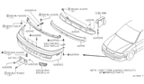 Diagram for 2001 Infiniti G20 License Plate - 96212-7J100