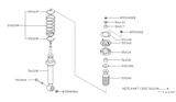 Diagram for 2000 Infiniti G20 Coil Spring Insulator - 55034-2J010