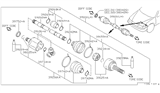 Diagram for Infiniti G20 Axle Shaft - 39205-7J106