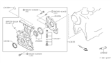 Diagram for 1999 Infiniti G20 Timing Cover - 13500-53J00