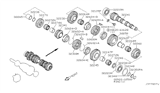 Diagram for 2002 Infiniti G20 Input Shaft Bearing - 32264-6J002