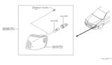 Diagram for 2001 Infiniti G20 Light Socket - 26243-66Y00