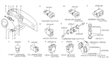 Diagram for Infiniti I30 Wiper Switch - 25260-2Y900