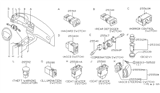 Diagram for 2000 Infiniti G20 Wiper Switch - 25260-VB001